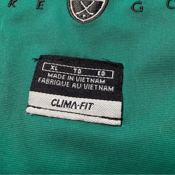 Nike Golf Half Zip Windbreaker Pullover Jacket Mens XL White Green Clima-Fit - Picture 8 of 12